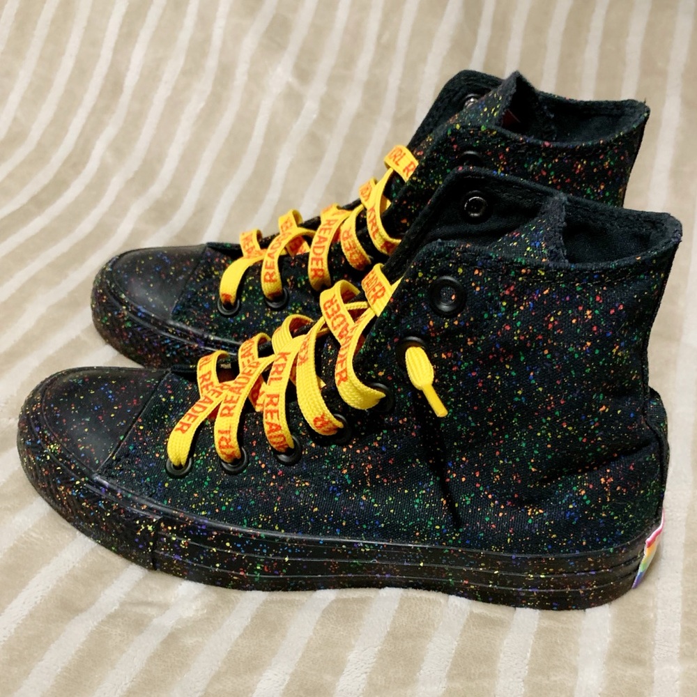 💙💚 PRIDE Hightop Converse (Statement Shoes) 💛❤️
